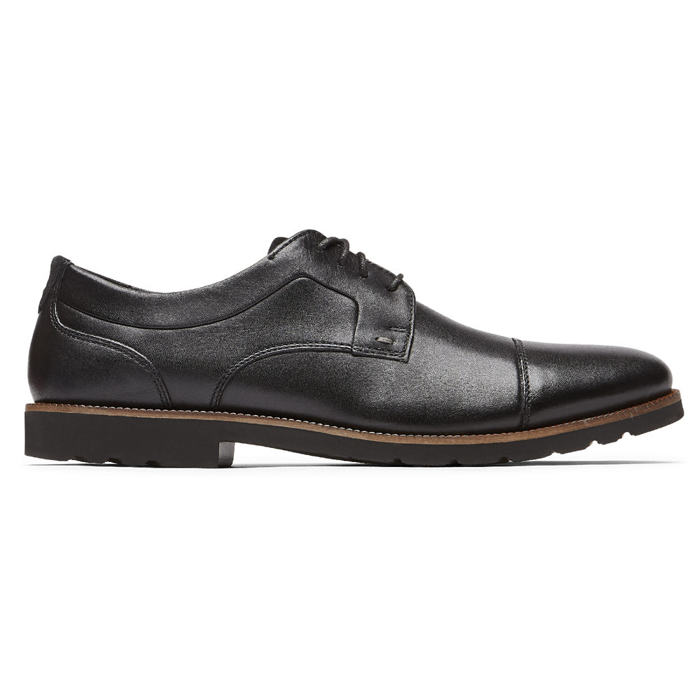 ロック ポート ビジネス シューズ メンズ 黒 - Sharp & Ready 2 Cap Toe - SHP621048